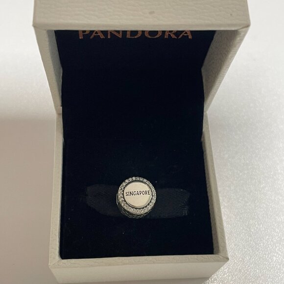 Pandora Singapore Dangle Charm Travel Gift Pendant Sterling Silver - Picture 5 of 5